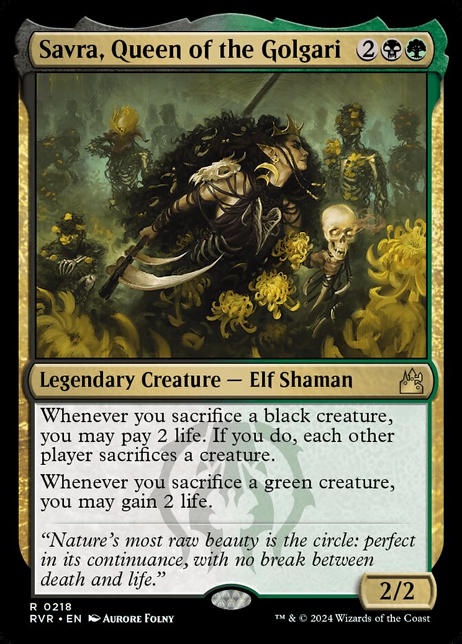 Savra, Queen of the Golgari card image