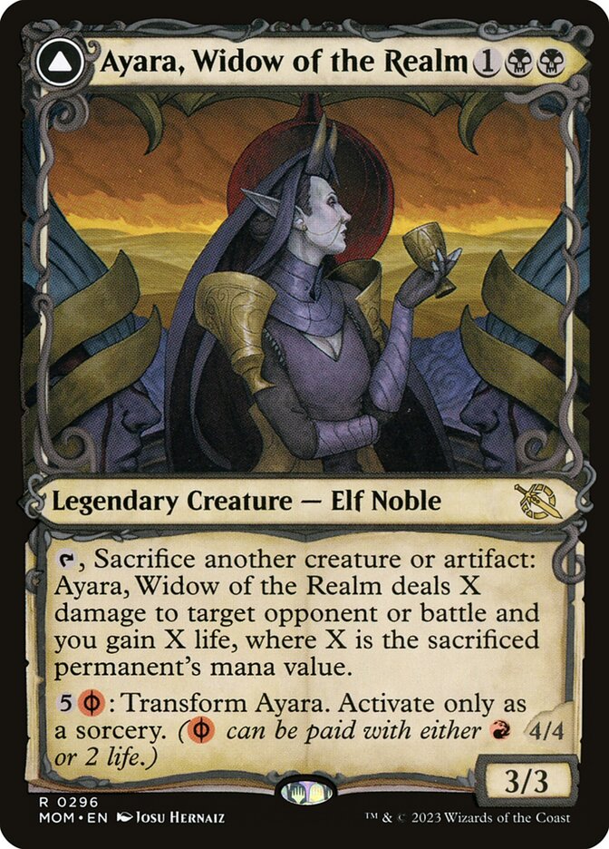 Ayara, Widow of the Realm // Ayara, Furnace Queen card image