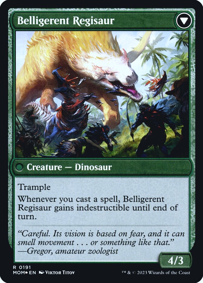 Invasion of Ixalan // Belligerent Regisaur card image