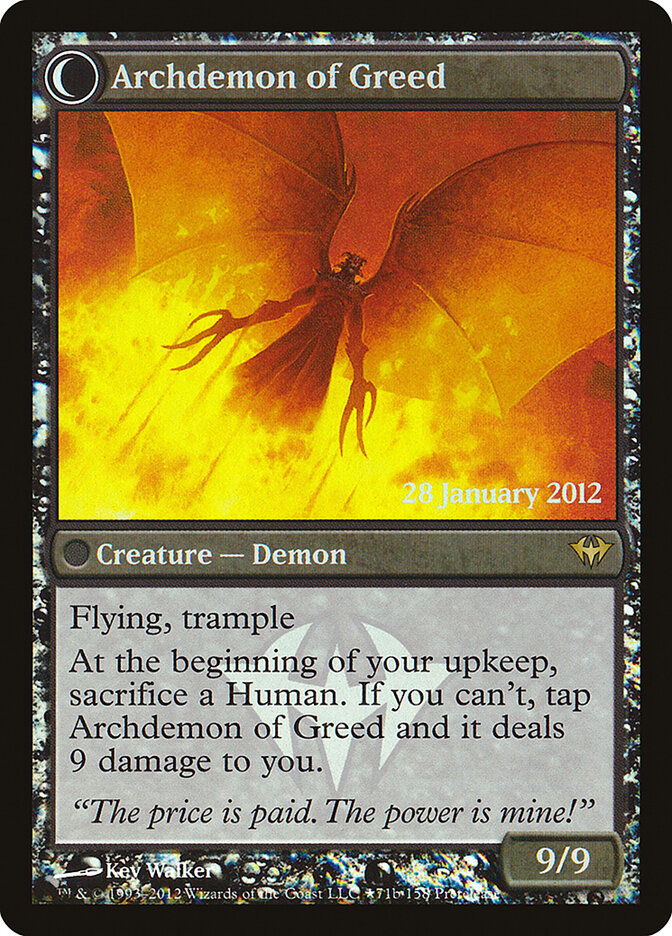 Ravenous Demon // Archdemon of Greed card image