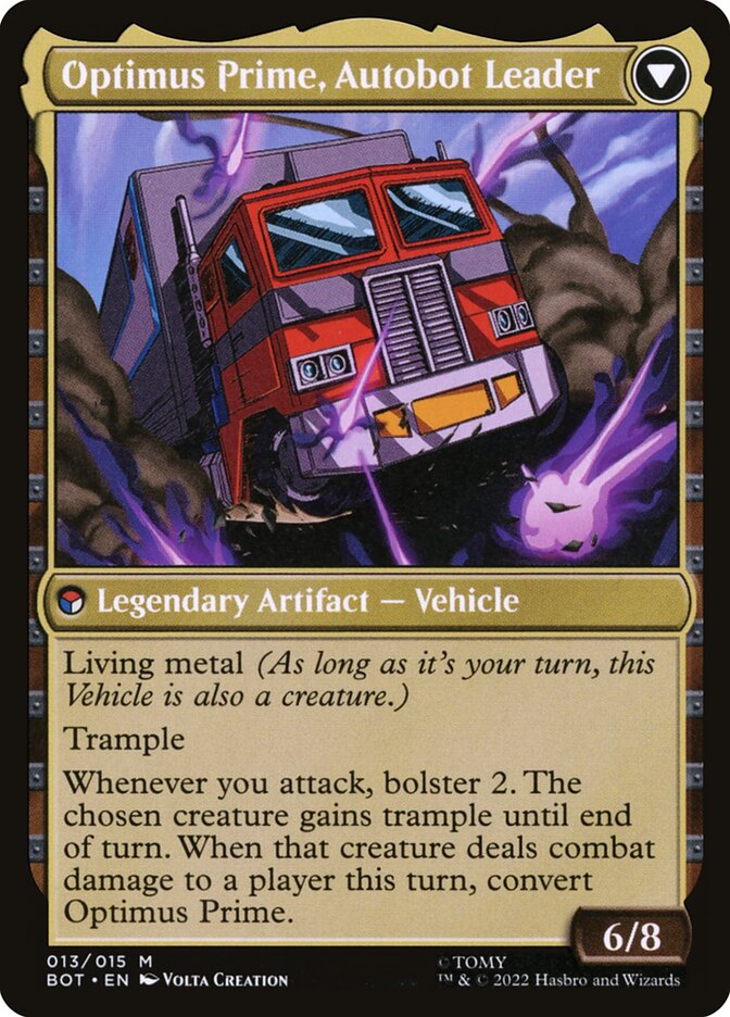 Optimus Prime, Hero // Optimus Prime, Autobot Leader card image