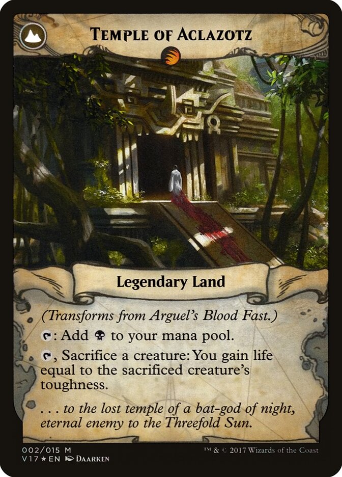 Arguel's Blood Fast // Temple of Aclazotz card image