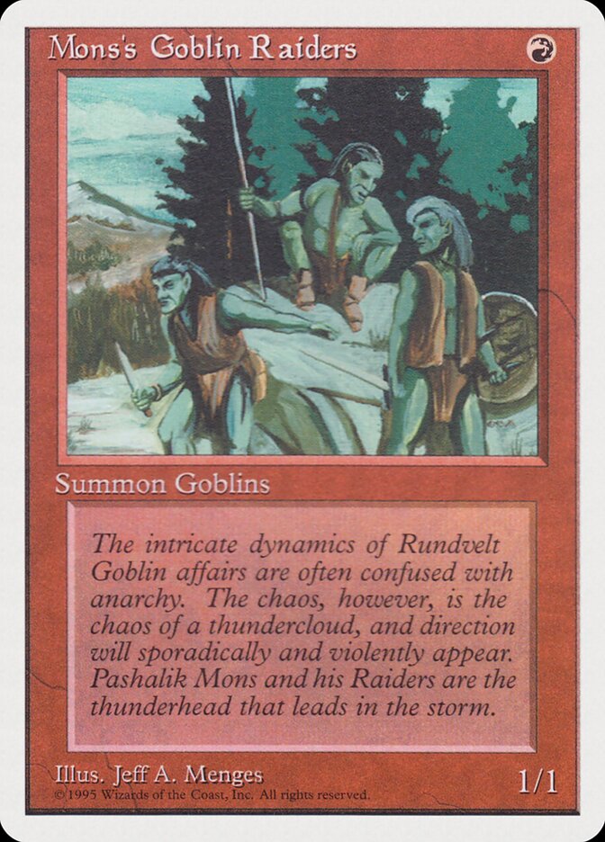 Mons's Goblin Raiders card image