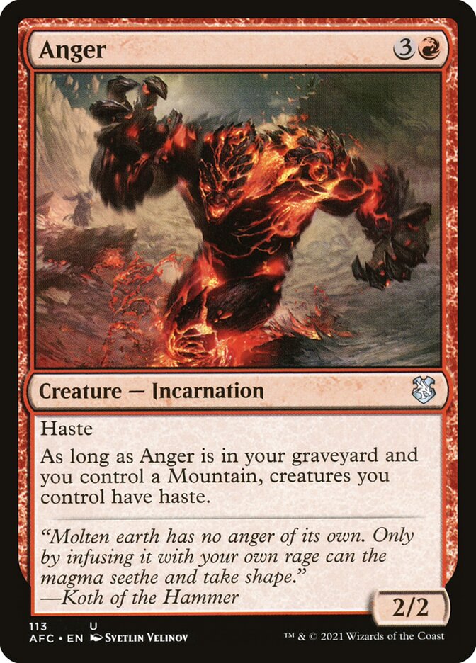 Anger card image