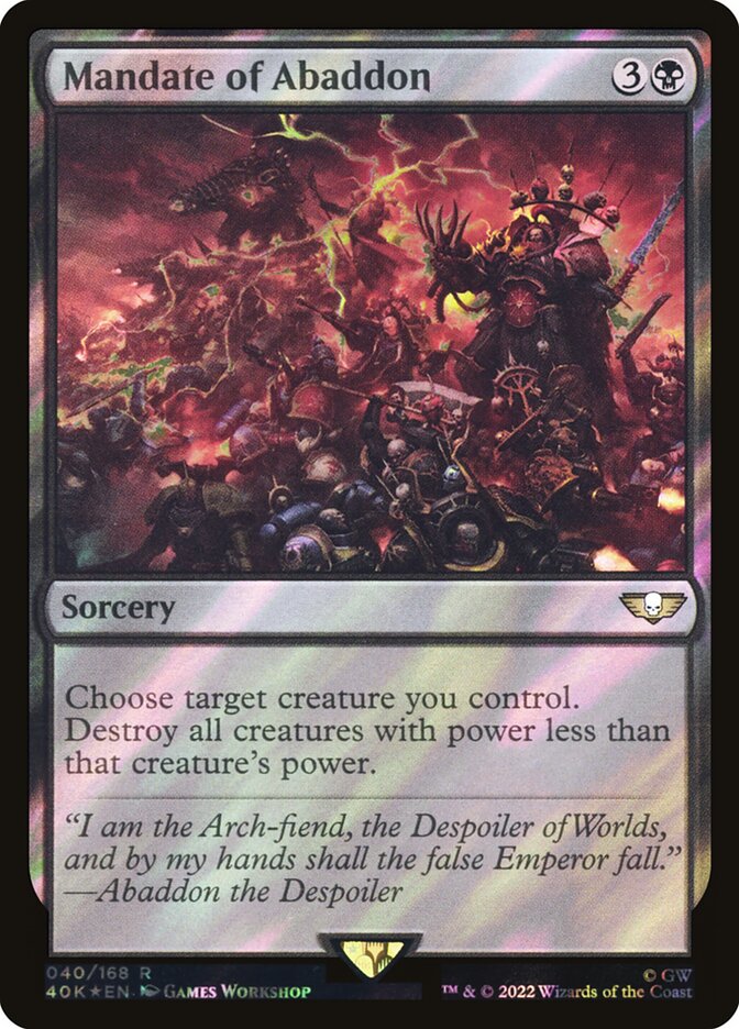 Mandate of Abaddon card image