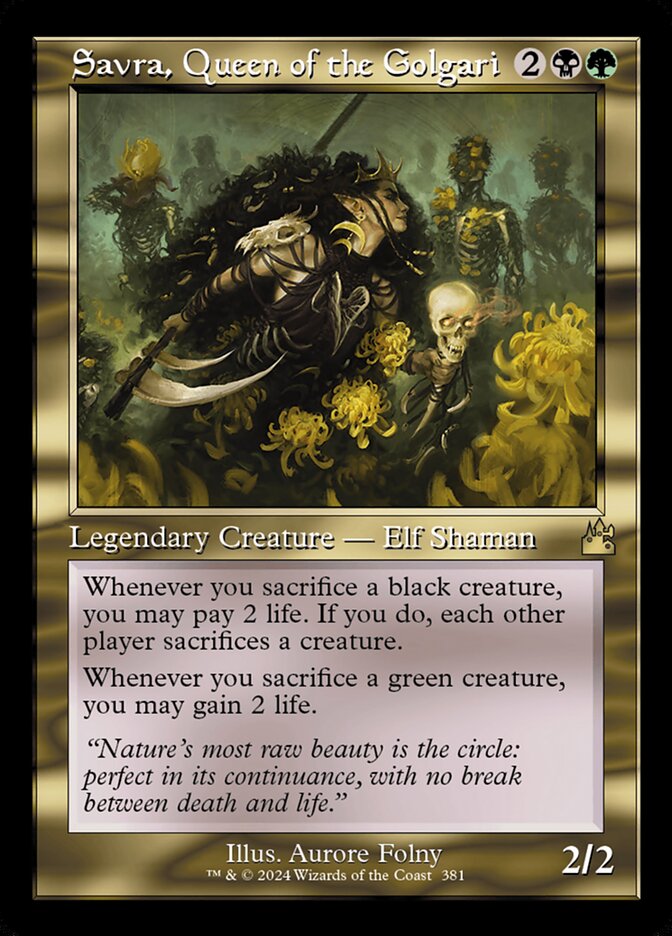 Savra, Queen of the Golgari card image