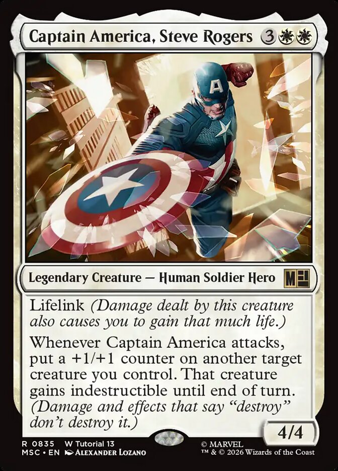 Captain America, Steve Rogers card image