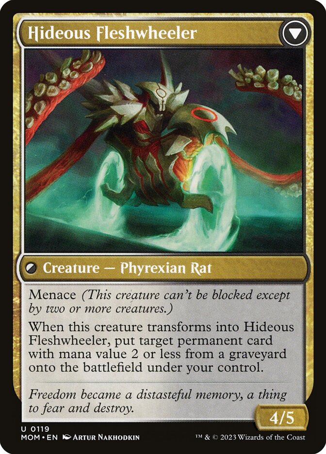 Nezumi Freewheeler // Hideous Fleshwheeler card image