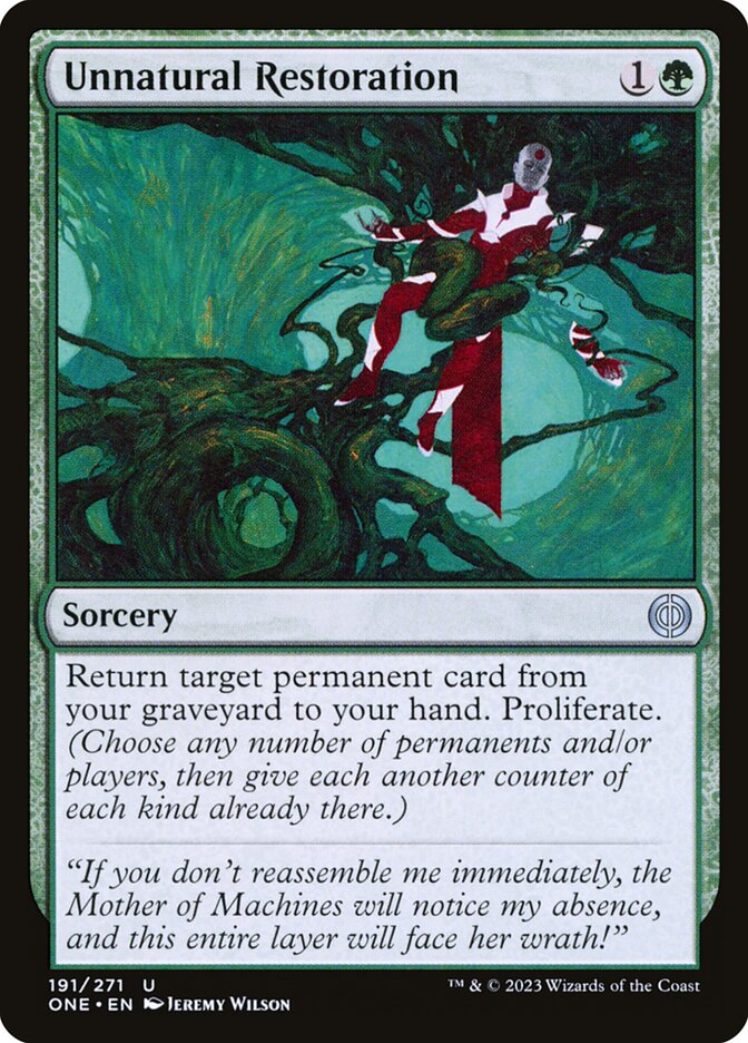 Unnatural Restoration card image