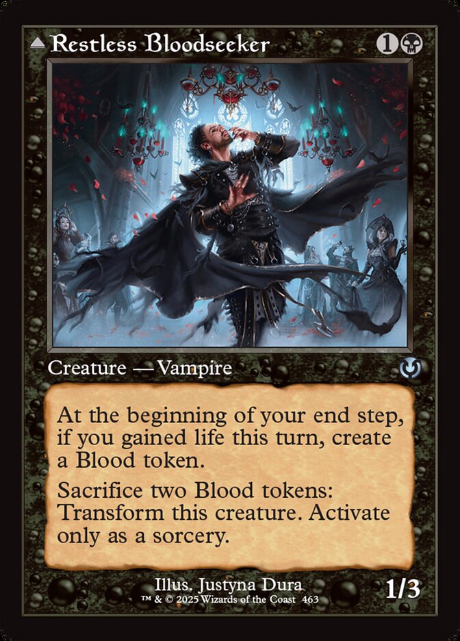Restless Bloodseeker // Bloodsoaked Reveler card image