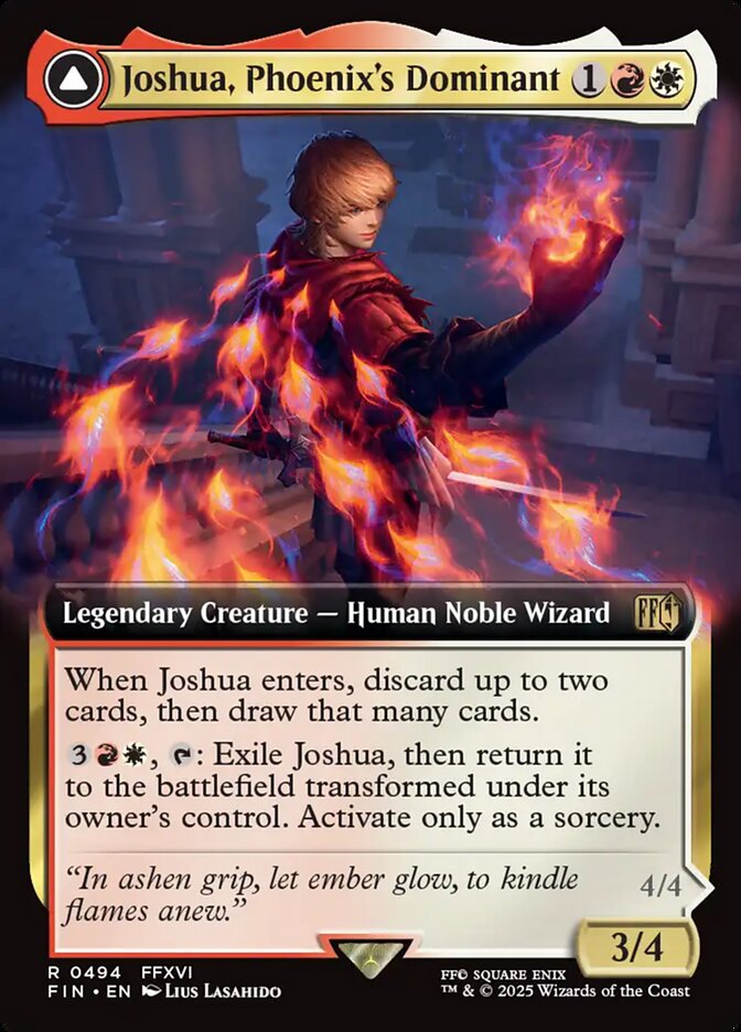Joshua, Phoenix's Dominant // Phoenix, Warden of Fire card image