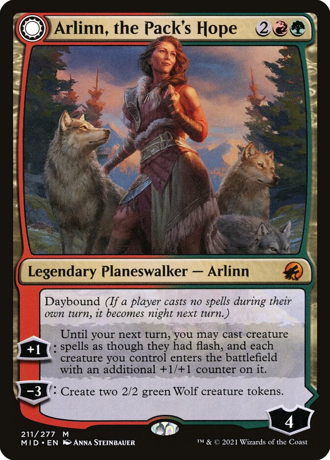 Arlinn, the Pack's Hope // Arlinn, the Moon's Fury card image