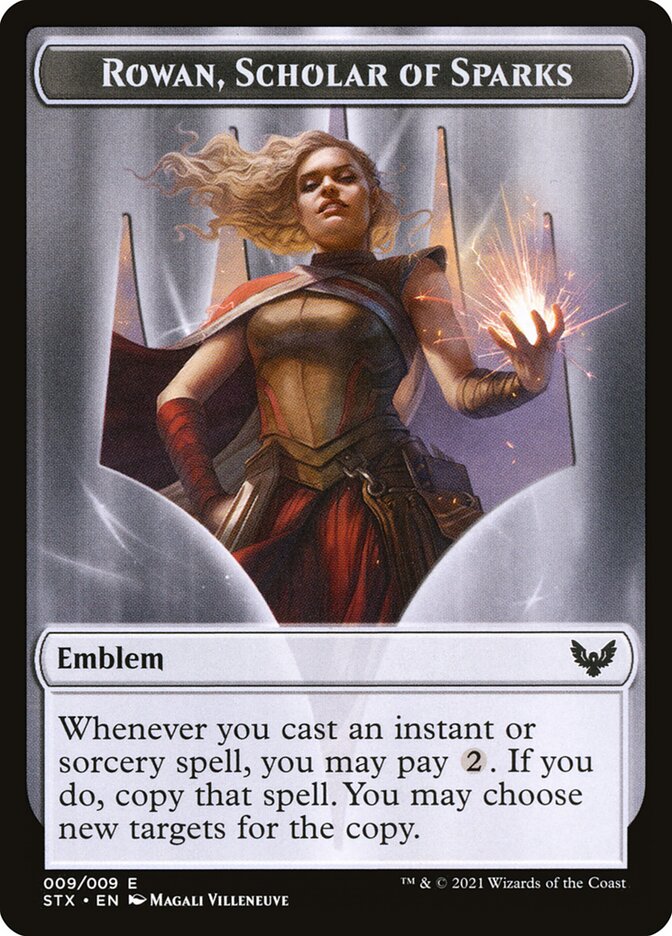 Rowan, Scholar of Sparks Emblem card image