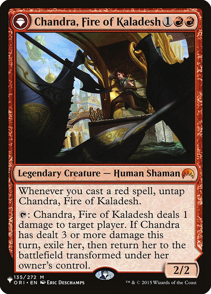 Chandra, Fire of Kaladesh // Chandra, Roaring Flame card image