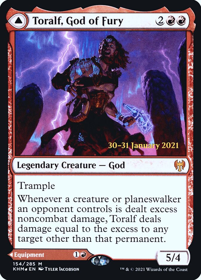 Toralf, God of Fury // Toralf's Hammer card image