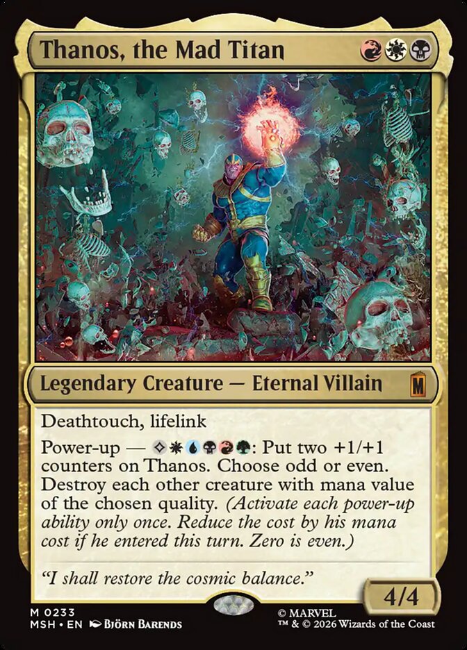 Thanos, the Mad Titan card image