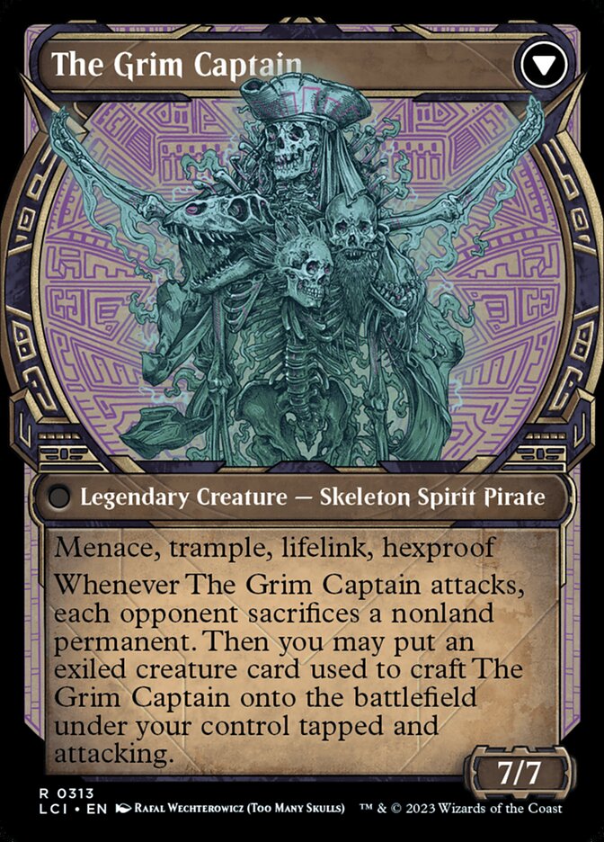 Throne of the Grim Captain // The Grim Captain card image