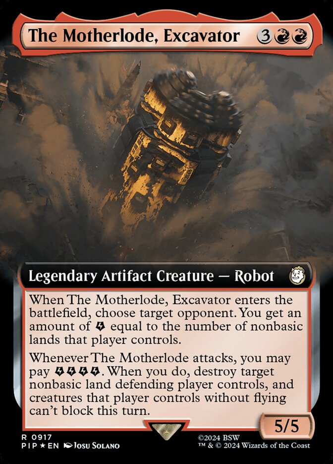 The Motherlode, Excavator card image