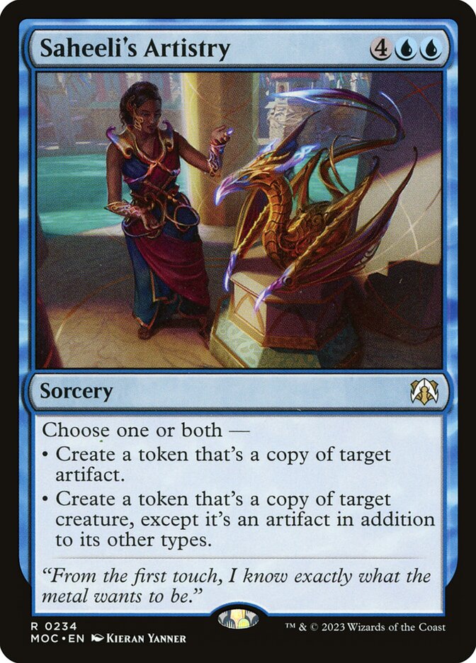 Saheeli's Artistry card image