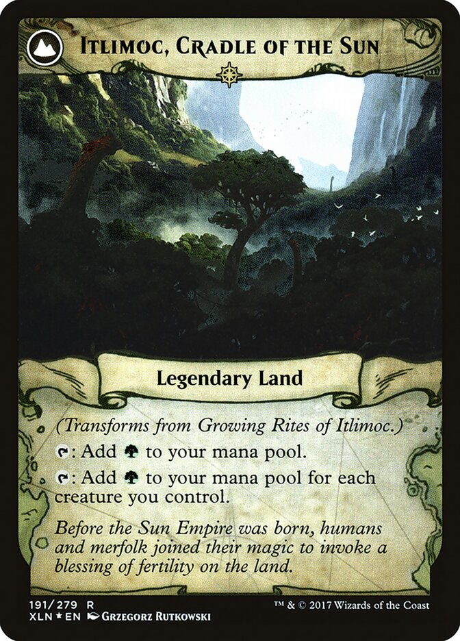 Growing Rites of Itlimoc // Itlimoc, Cradle of the Sun card image