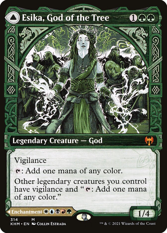 Esika, God of the Tree // The Prismatic Bridge card image