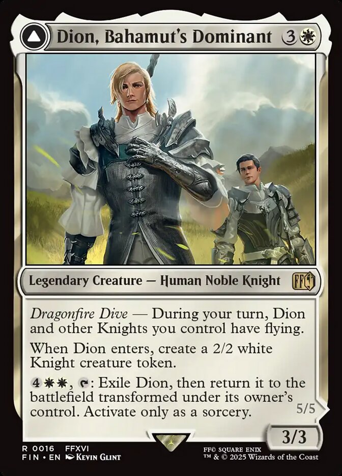 Dion, Bahamut's Dominant // Bahamut, Warden of Light card image