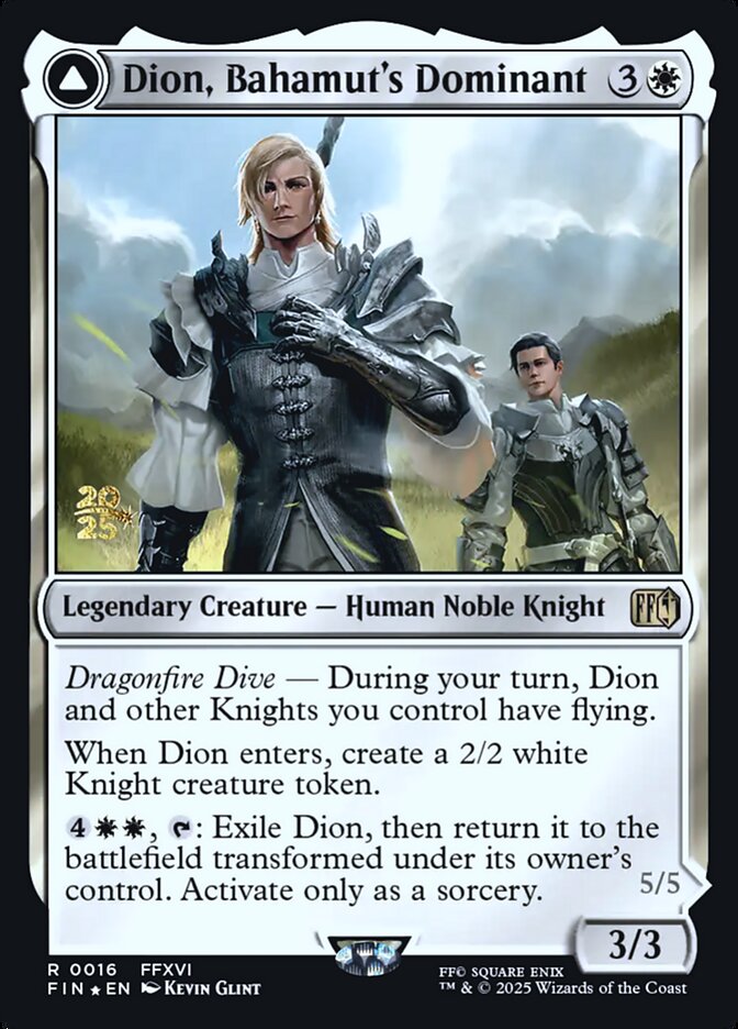 Dion, Bahamut's Dominant // Bahamut, Warden of Light card image