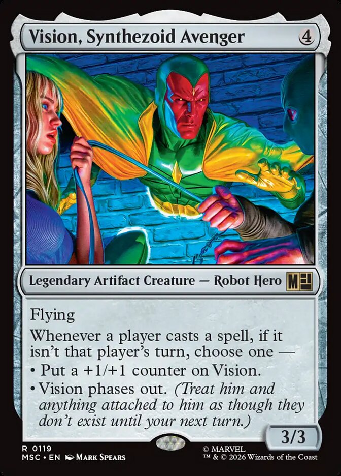 Vision, Synthezoid Avenger card image