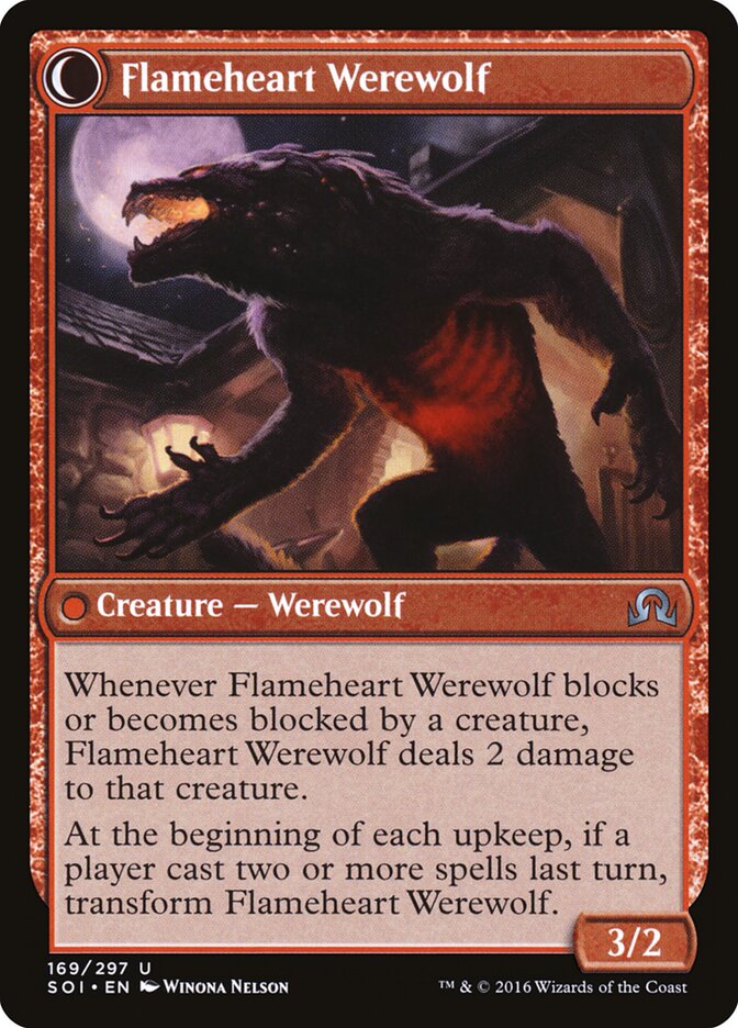 Kessig Forgemaster // Flameheart Werewolf card image