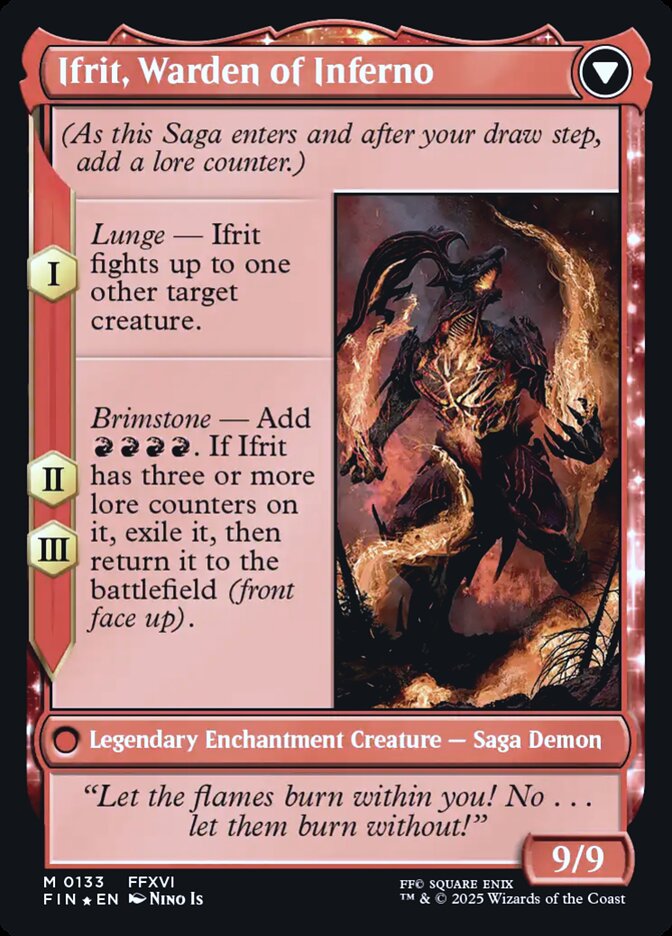 Clive, Ifrit's Dominant // Ifrit, Warden of Inferno card image