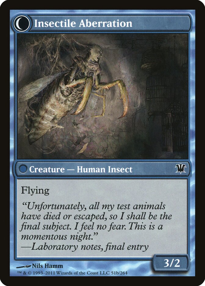Delver of Secrets // Insectile Aberration card image