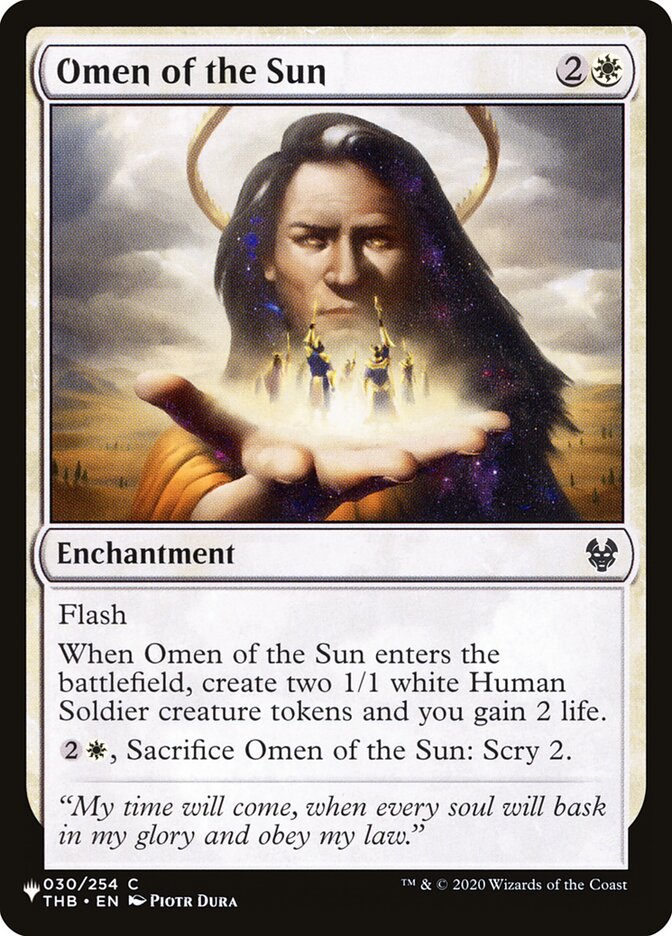Omen of the Sun card image