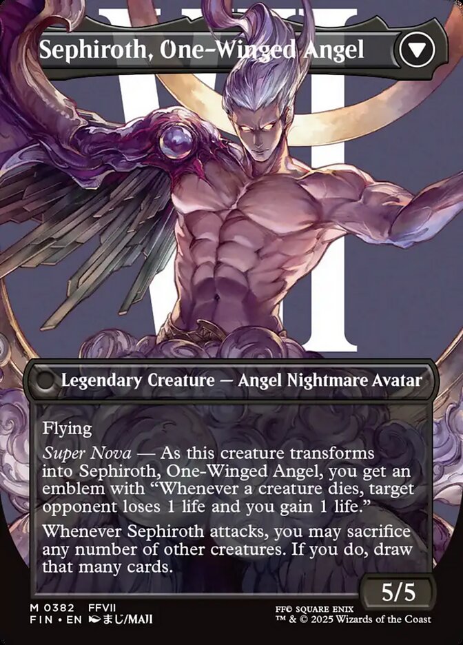 Sephiroth, Fabled SOLDIER // Sephiroth, One-Winged Angel card image
