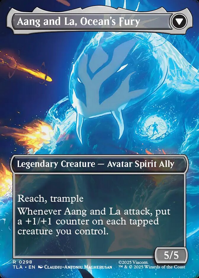 Aang, Swift Savior // Aang and La, Ocean's Fury card image