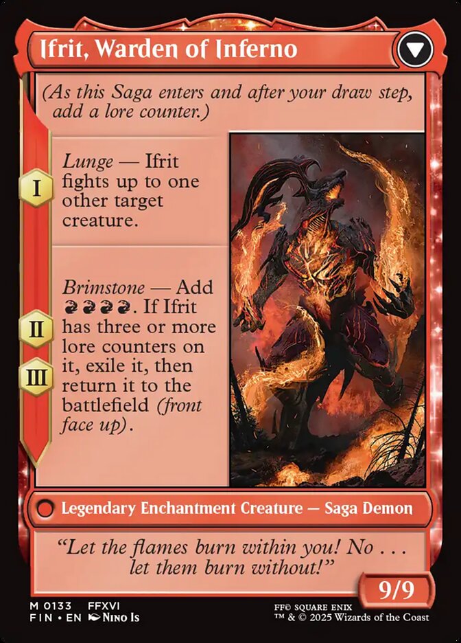 Clive, Ifrit's Dominant // Ifrit, Warden of Inferno card image