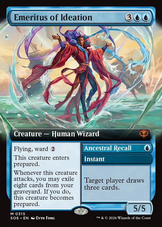 Emeritus of Ideation // Ancestral Recall card image