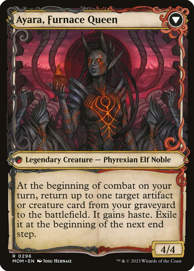 Ayara, Widow of the Realm // Ayara, Furnace Queen card image