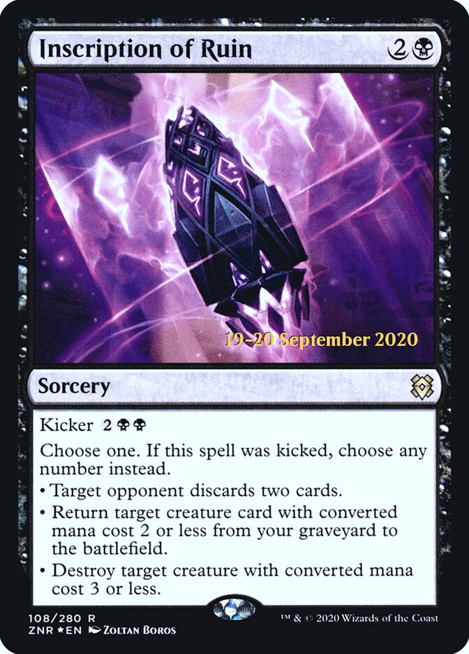 Inscription of Ruin card image