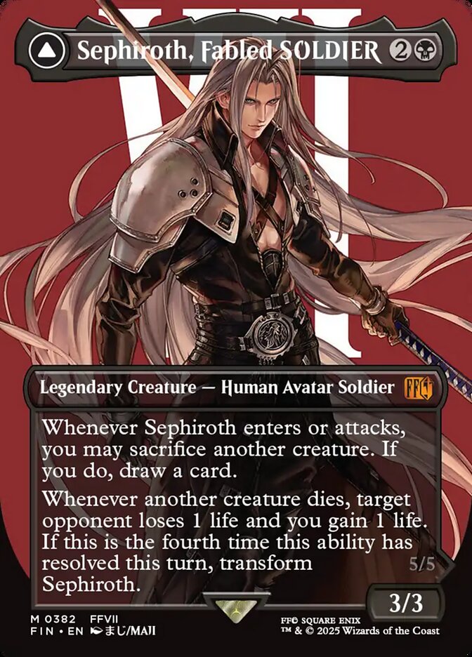 Sephiroth, Fabled SOLDIER // Sephiroth, One-Winged Angel card image
