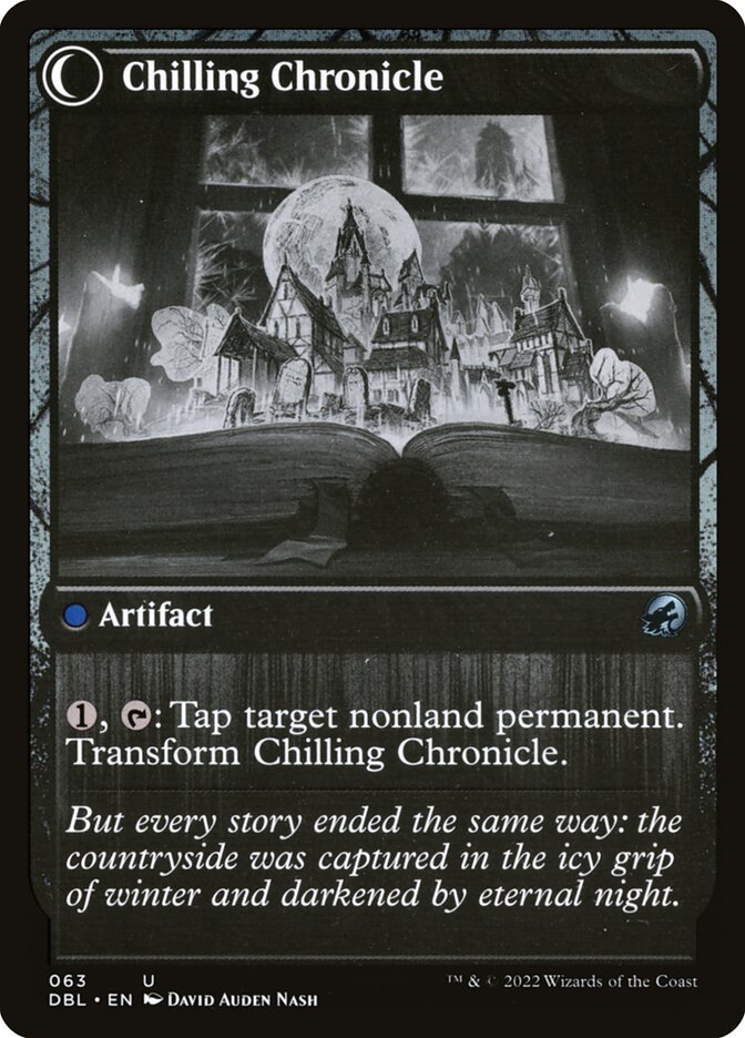 Mysterious Tome // Chilling Chronicle card image