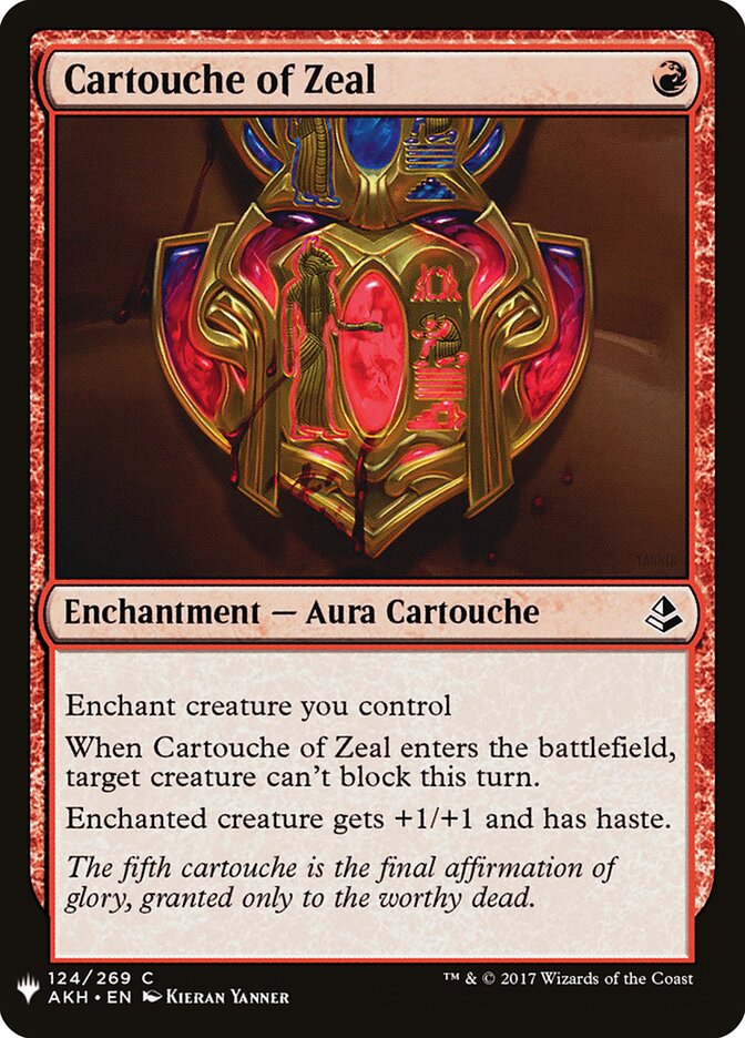 Cartouche of Zeal card image