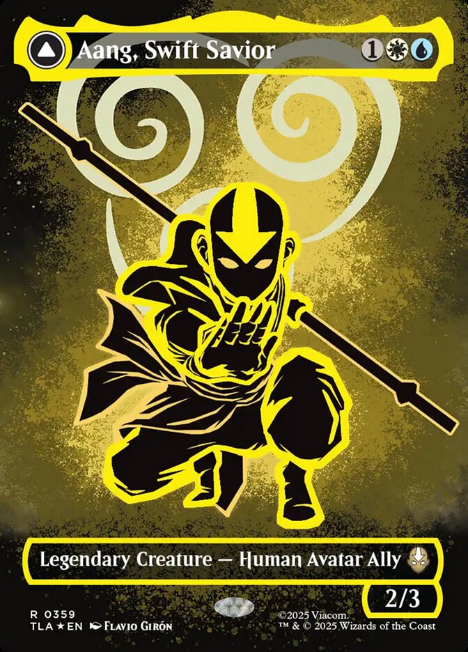 Aang, Swift Savior // Aang and La, Ocean's Fury card image