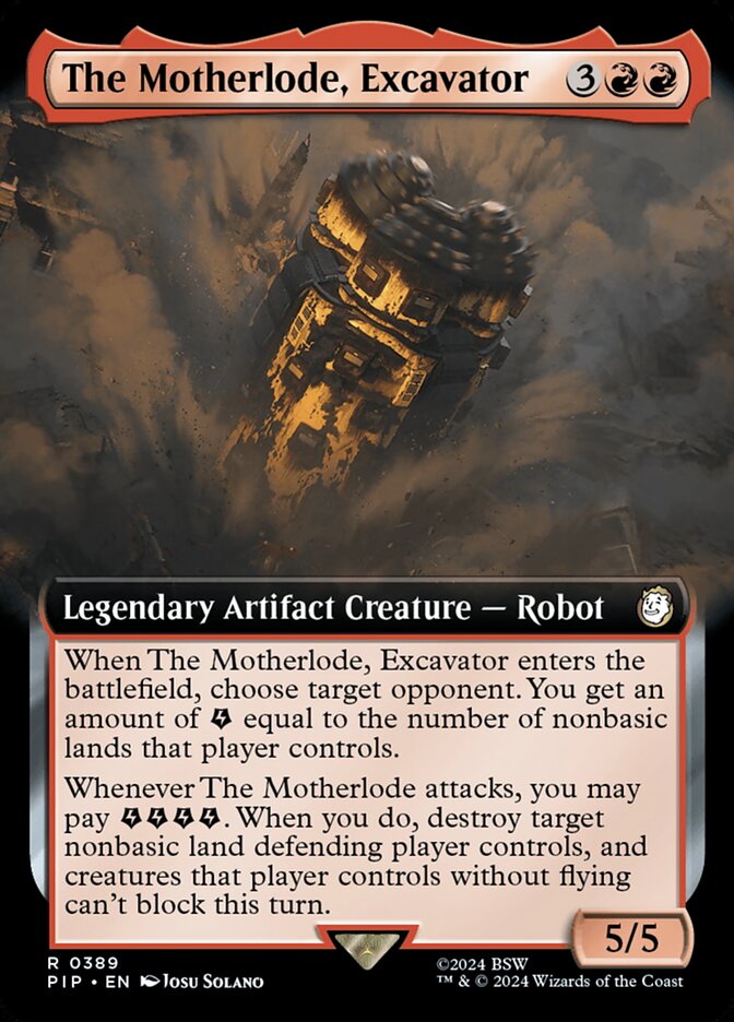 The Motherlode, Excavator card image