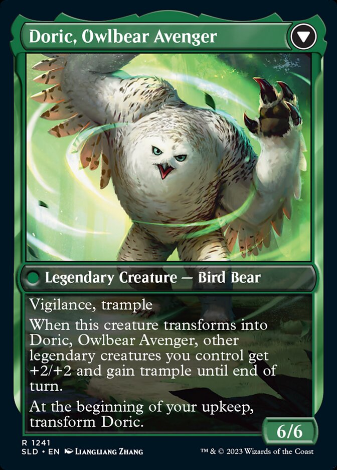 Casal, Lurkwood Pathfinder // Casal, Pathbreaker Owlbear card image