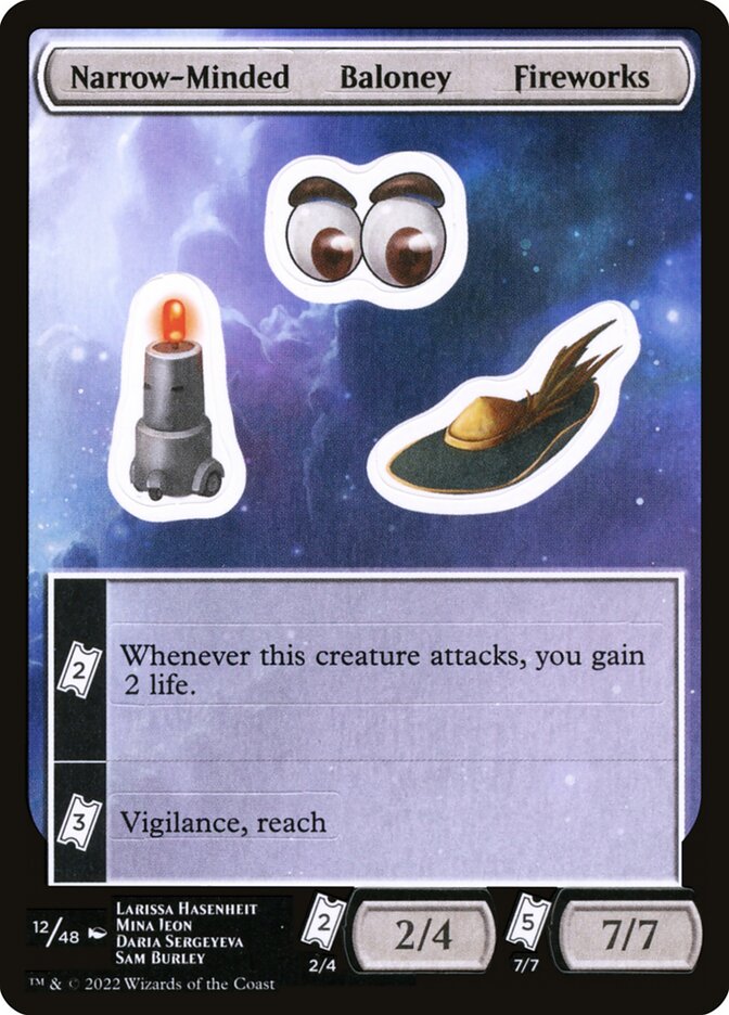 Narrow-Minded Baloney Fireworks card image
