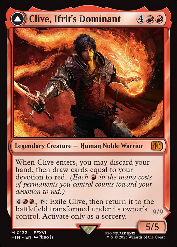 Clive, Ifrit's Dominant // Ifrit, Warden of Inferno card image