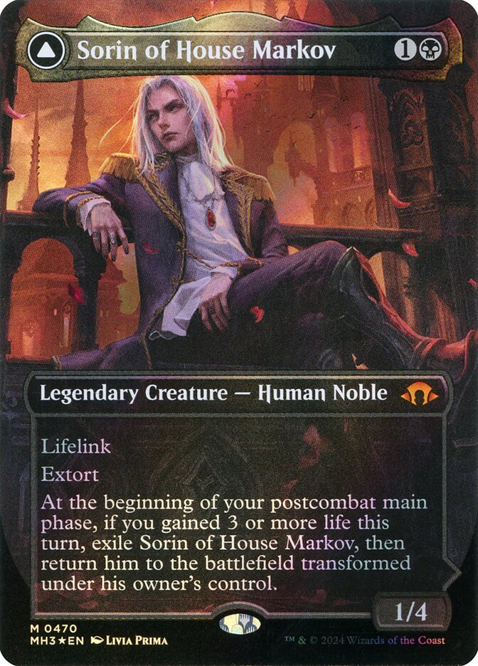 Sorin of House Markov // Sorin, Ravenous Neonate card image