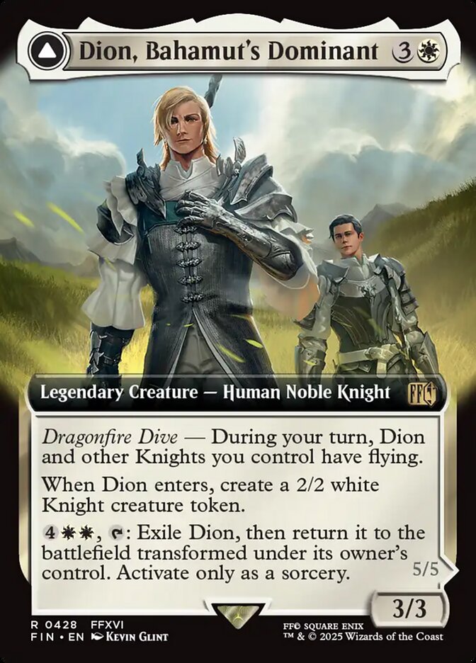Dion, Bahamut's Dominant // Bahamut, Warden of Light card image