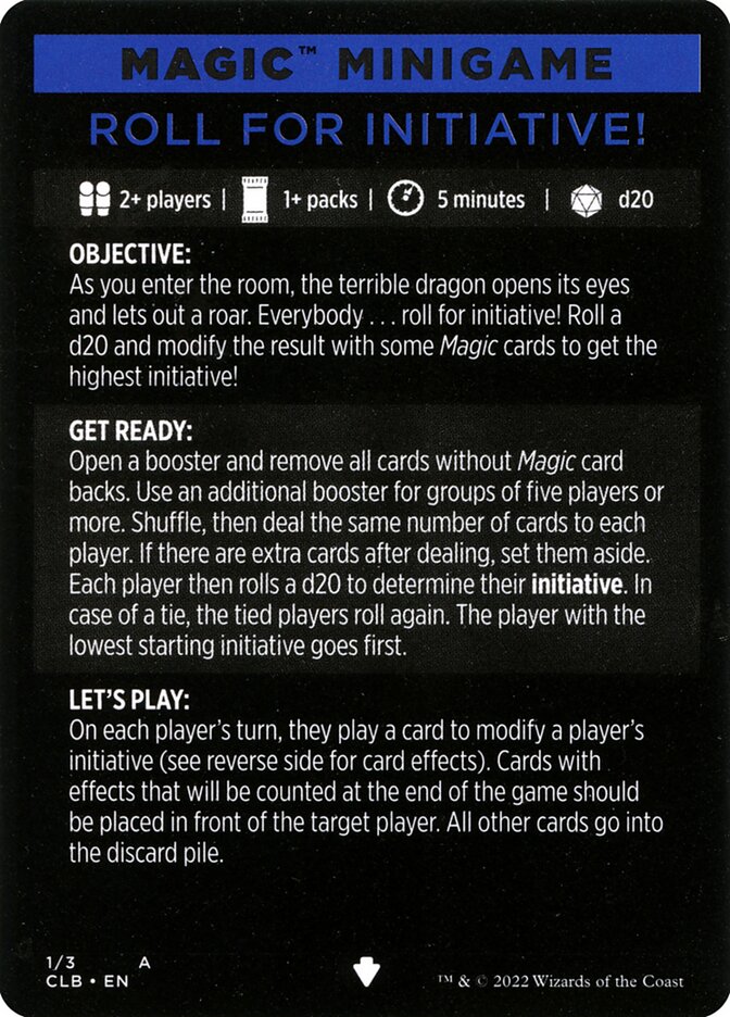 Roll for Initiative // Roll for Initiative (cont'd) card image