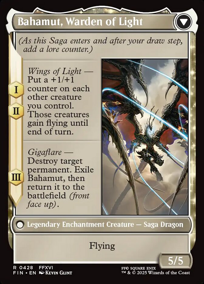 Dion, Bahamut's Dominant // Bahamut, Warden of Light card image